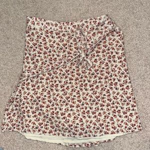 American Eagle Floral Wrap Skirt